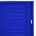 Locker metálico dual chico - 4 puertas azul